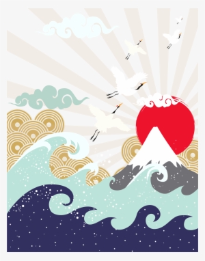 Japan Wave Illustration - Japanese Illustration