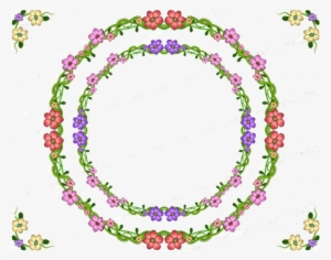 Free Png Garland Frame Png Images Transparent - Transparent Background Border Circle Png