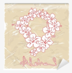 Illustration Of Hawaiian Flower Garland Wall Mural - Flower