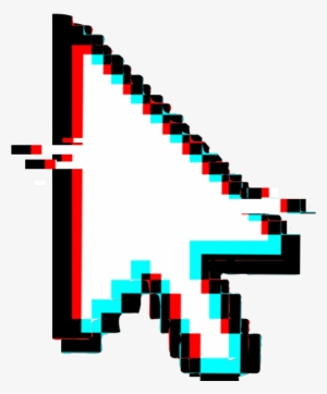Error Glitch Cursor Mouse Mousecursor Windows7 Dark - Cursor Pixel