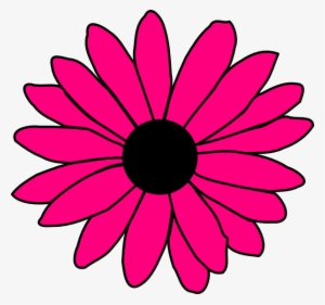 How To Set Use Hot Pink Daisy Clipart - Red Flower Clip Art