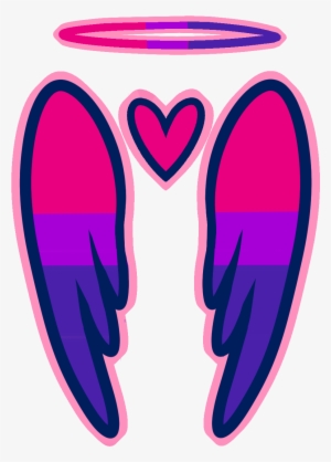 “ Sexuality Angel Wing Designs Check Out The Links - Gay Bi Pride Heart Drawing