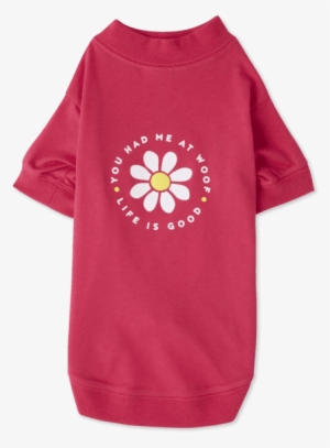 Daisy Woof Dog Tee - Sunflower