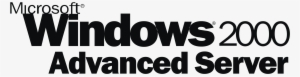 Microsoft Windows 2000 Advanced Server Logo Png Transparent - Windows 2000