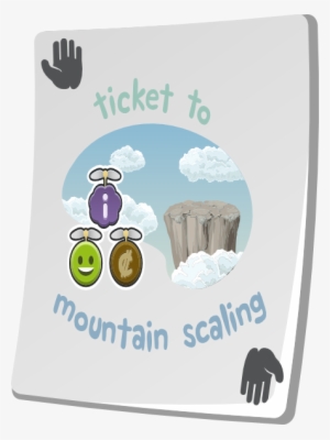 Paradise Ticket Mountain Scaling Clipart Png For Web - Portable Network Graphics