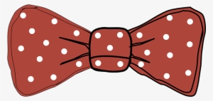 Tie Dots Bow Red Fashion Elegant Tie Bow B - Bow Tie Red Clipart