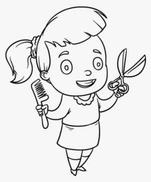 Drawing Hairdresser 8 - Cabeleireira Desenho