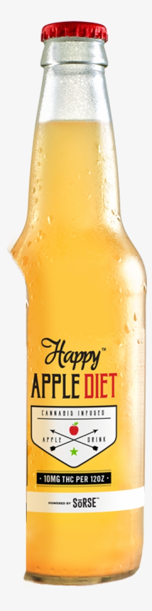 Happy Apple - Glass Bottle