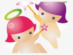 Baby Angel Clipart - Cartoon Zodiac Twins Round Ornament