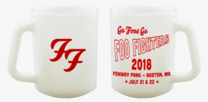 Milk Glass Mug - Foo Fighters