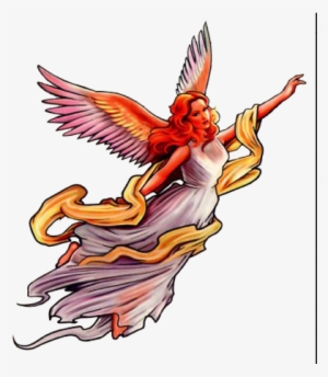 Flying Angel Tattoo Flash