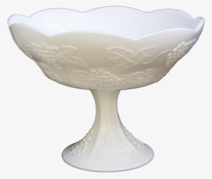 Large Milkglass Container - Punch Bowl