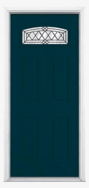 Halifax Camber Fan Lite Painted Smooth Fiberglass Prehung