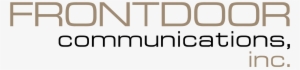 Frontdoor Communications Logo Png Transparent - Barron, Adler, Clough & Oddo