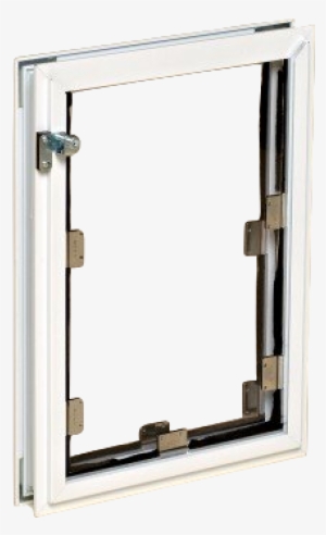 Hale Dog Door - Hale Pet Door For Doors - Small White Double Flap