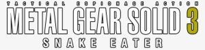 Metal Gear Solid - Metal Gear Solid 3 Logo Png