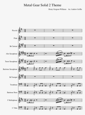 Metal Gear Solid 2 Theme Sheet Music Composed By Henry - Stand Up And Get Crunk Sheet Music