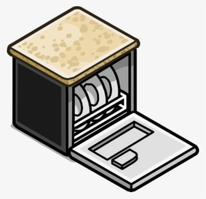 Granite Top Dishwasher Sprite 002 - Granite