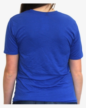 Blue T-shirt Women's Back - Tshirt Blue Royal Blue