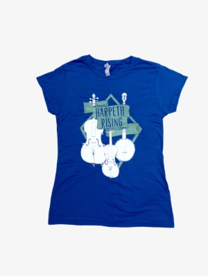 Women's Cut Blue T-shirt