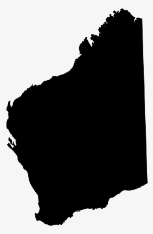Western Australia Black Clipart Png For Web - Australia Map