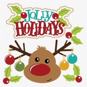 Jolly Holiday Clipart Clip Art-holidays Christmas Graphics - Reindeer Clip Art Transparent