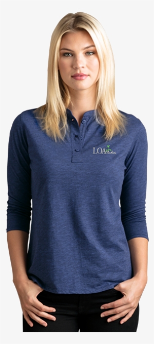 2321 Women's Cambridge Henley - Gildan Men's Henley
