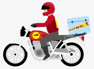 Delivery Clipart Motorcycle - Delivery Motorcycle Png