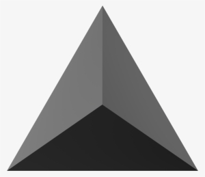 I Created And Rendered A Simple Pyramid Shape With - Dreieck Schwarz Png