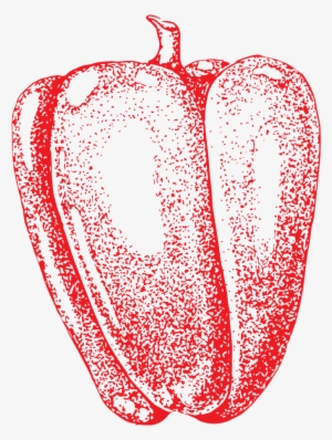 Hand Drawn Green Pepper Transparent Vegetables - Illustration