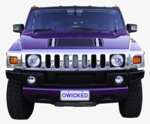 Front Of The Purple Hummer Limo By Wicked Limousines - Hummer Purple