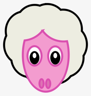 Sheep Face - Cafepress Fun With Animals Oval Sticker
