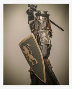Medieval Knight With Sword And Shield Poster • Pixers® - Knight
