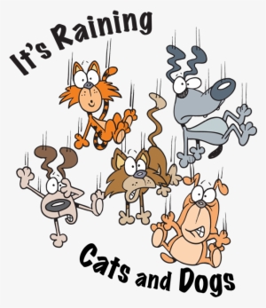 Raining Cats And Dogs Clipart - Raining Cats And Dogs