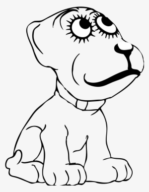 And White Cartoon Dog - Dog Black And White Hd Cartoon