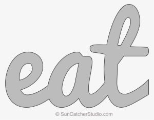 2100 X 1388 Eat Lower Pattern Template Stencil Printable - Design