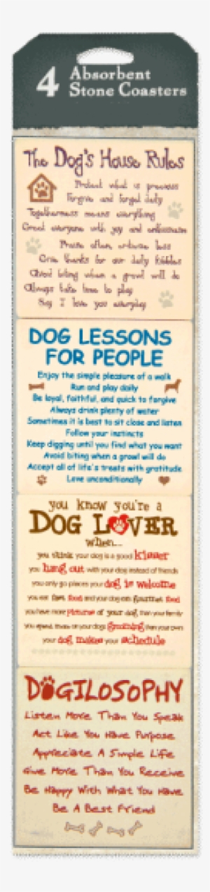 Stone Coaster Set Of - Dog Speak You Know You Are A Dog Lover Mug