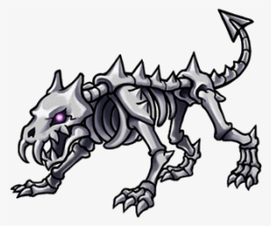Gear-skeleton Dog Render - Skeleton Dog Cartoon