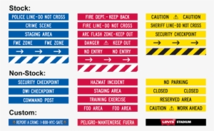 Reflective Decals - Visiontron Crowd Control Retracta-cade Stock Message