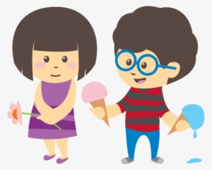 Cartoon Children Ice Cream Png