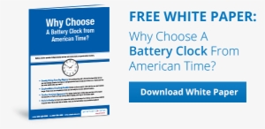 Why Choose A Battery Clock From American Time White - Clock