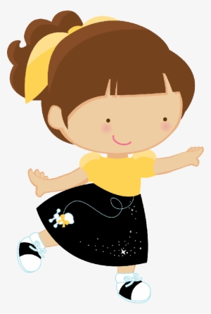Little Dancing Girl - Girl Dancing Clipart Png