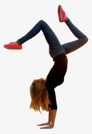 Dance Girl Png Transparent - Handstand With Bent Legs