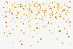 Transparent Background Gold Confetti