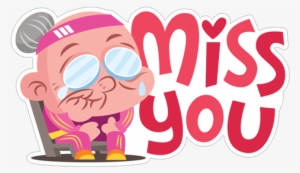 Miss You Elderly Grandma - Grandparent