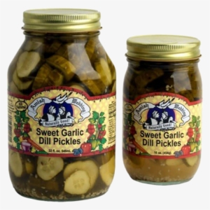 Amish Wedding Sweet Garlic Dill Pickles - Troyer Cheese Co. Amish Wedding Corn Relish Pint Jar