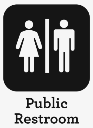 Public Restroom - Girl Boy Bathroom Sign