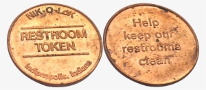 Restroom Token - 1 Cent 1940 Usa