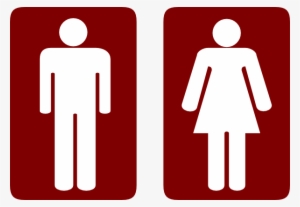 How To Set Use Restroom Man And Woman Clipart - Signs Of Comfort Room