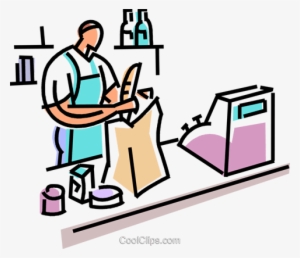 Miscellaneous Grocery Store Items Royalty Free Vector - Grocery Shopping Clipart Transparent